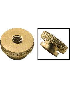 Model T Spark Plug Nut, Brass, Authentic Style With 8/32 Thread, 1909-1927