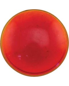 Model T Ford Oil Lamp Lens - Red Glass - 2-1/16 Diameter