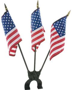 Model A Ford Flag Set - Mounts Under Top Hood Panel