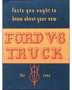 Truck Owners Manual 1936 - 64 Pages - Ford