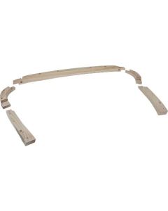 Model A Ford Belt Tack Rail Wood - Sport Coupe 50A - 5 Piece Set - Included In Body Wood Kits