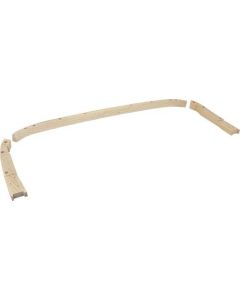 Model A Ford Belt Tack Rail Wood - Cabriolet 68C Slant Windshield - 3 Piece Set - Included In Body Wood Kits