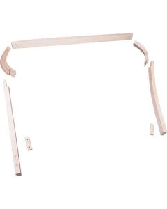 Model T Ford Seat Wood - Seat Tack Rails - Rear - 7 Pieces