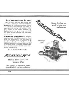 Ruckstell Axle Sales Brochure - 1 Page