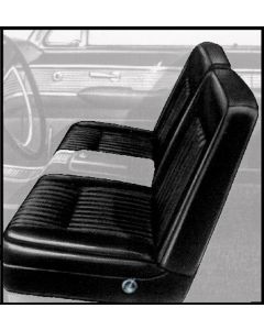 1961-1962 Ford Thunderbird Front Bucket Seat Covers, Vinyl, Black #23, Trim Code 56