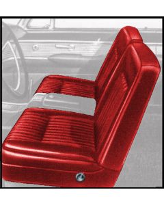 1961-1962 Ford Thunderbird Front Bucket Seat Covers, Vinyl, Red #8, Trim Code 55