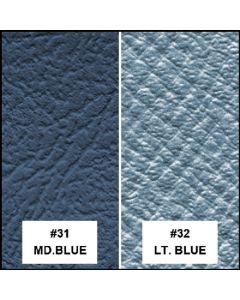 1963 Ford Thunderbird Front Bucket Seat Covers, Vinyl, 2 Tone Blue #31 & #32, Trim Code 52