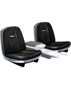 Bucket Seat Covers/ Non Reclining/ Black