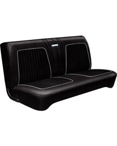 Front & Rear Bench Seat Covers - Falcon 4-Door Station Wagon - Black L-110