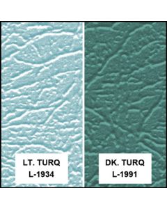 Front Bucket Seat Covers - Falcon Futura, Sprint 2-Door & Ranchero - 2 Tone Turquoise L-1934 With L-1991 Inserts