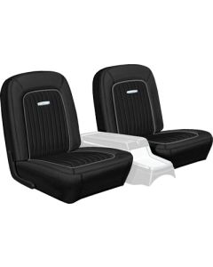Front Bucket Seat Covers - Falcon Futura, Sprint 2-Door & Ranchero - Black L-110