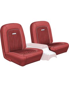 Front Bucket Seat Covers - Falcon Futura & Sprint Convertible - Red L-1377