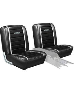 Seat Covers - Pair Of Front Bucket - Fairlane Sports Coupe - Black L-958