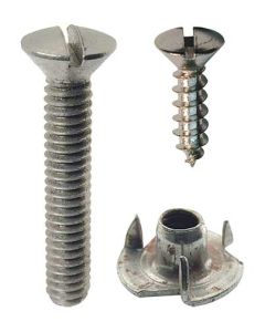 Ford Top Iron Fastener Set - Ford Cabriolet & Ford Convertible Coupe & Ford Convertible Sedan - 24 Pieces