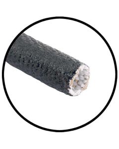 Wire Loom - 5/16 ID - Black - Flexible Cloth - Sold By The Foot