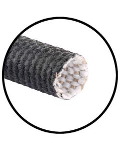 Wire Loom - 1/2" ID - Black - Flexible Cloth - By the Foot