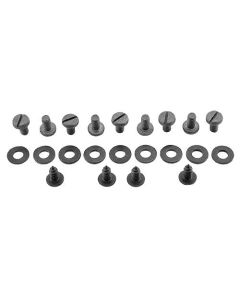 Floor Pan Screw & Washer Kit - For Metal Transmission Cover- 22 Pieces With Battery Cover Plate - Ford
