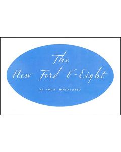Sales Brochure - The New Ford V Eight - Fold-Out Style - Ford Passenger Car