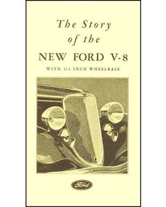 Sales Brochure - The Story Of The New Ford V-8 - 12 Page Booklet - Ford Passenger Car