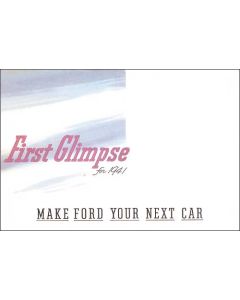 Sales Brochure - Make Ford Your Next Car - Fold-Out Style