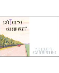 Sales Brochure - Fold-Out Style - Ford Passenger