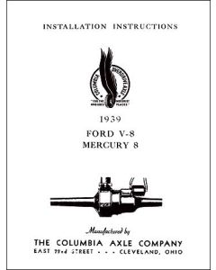 Columbia Rear Axle Installation Instructions - 12 Pages - Ford