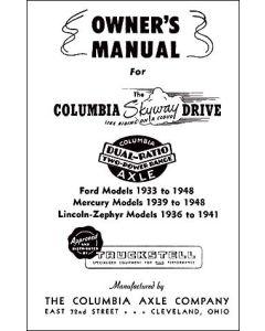 Columbia Own Mnl/ 33-48 Ford/ 39-48 Merc/ 36-41 Zephyr