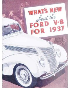 Sales Brochure - What's New About The Ford V-8 For 1937 - Small V8 Folder - Ford Passenger Car