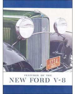 Sales Brochure - Features Of The New Ford V-8 - Fold-Out Style - Ford Passenger Car