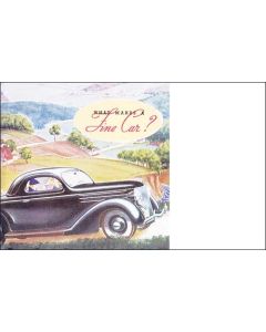 Sales Brochure - What Makes A Fine Car - Fold-Out Style - Ford Passenger Car