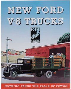 Sales Brochure - New Ford V8 Trucks, Nothing Takes The Place Of Power - 14 Pages