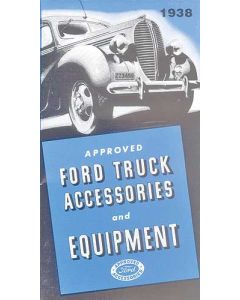Ford Truck Accessory Brochure, Fold-Out Style, 1938