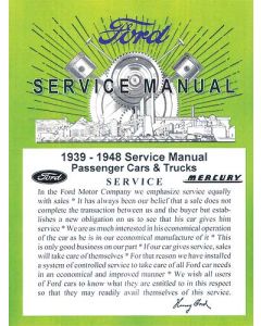 Shop Manual With Specifications & Adjustments - 475 Pages, 1939-1948 Ford Pickup