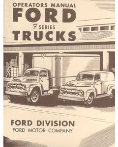 Ford Truck Operator's Manual - F Series - 95 Pages
