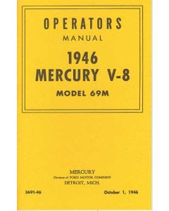 Operator's Manual, 1946 Mercury V8, Model 69M - 24 Pages