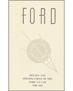 Details & Specifications Of The Ford V8 Car For 1935 - 64 Pages