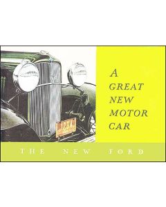 Sales Brochure - A Great New Motor Car - 24 Pages - Ford Passenger Car