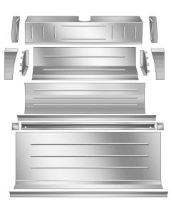 Trunk Floor Kit - Street Rod Style - 15 Pieces - Ford Passenger, 38 Ford Coupe & Ford Standard