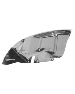 Front Fender Inner Apron Panels - Die-Stamped Steel - Painted Black - Ford Pickup Truck, Sedan Delivery and Deluxe