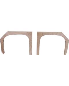 Quarter Window Wood Assembly - Ford 5 Window Coupe