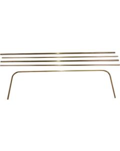 Model T Ford Windshield Channel Kit - Brass - For Open CarsOnly