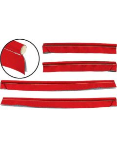 1956 Ford Thunderbird Windlace, Vinyl Covered, 4 Piece Set, Red #LB21