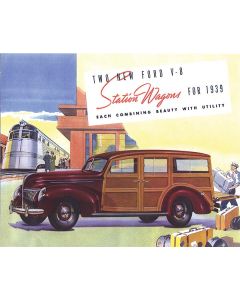 Sales Brochure,1939 Ford Station Wagon