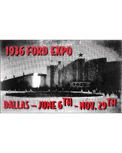 Decal, 1936, Ford Expo Dallas June 6th-November 29th