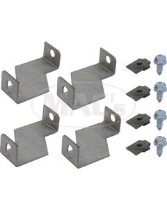 1964-1966 Mustang 4-Row Radiator Fan Shroud Bracket Set