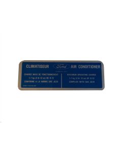 1979-1981 Ford Pickup Truck Climatiseur A/C Charge Decal