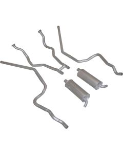 1962 Ford Thunderbird Exhaust System, 2" Pipe, With M Engine