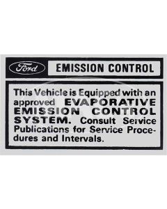 1970 Ford Thunderbird California Evaporative Emissions