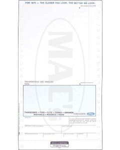 1975 Ford Thunderbird New Car Window Price Sticker