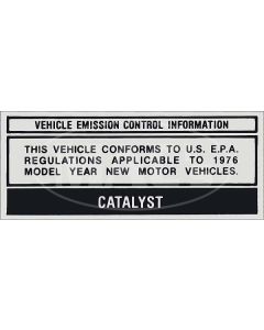 1976 Thunderbird Emission Conforming Decal
